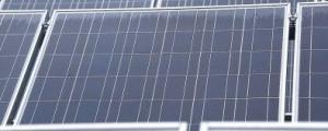 stock image of solar panels